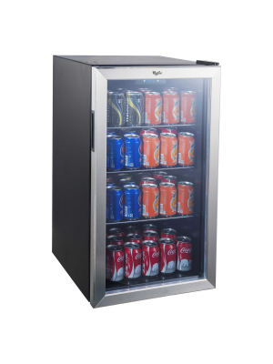 Whirlpool 3.6 Cu Ft Mini Refrigerator Beverage Center - Stainless Steel Jc-103ezy