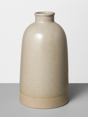 Stoneware Vase Gray - Hearth & Hand™ With Magnolia