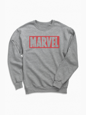 Marvel Brick Logo Crew Neck Sweatshirt