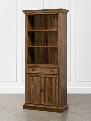 Cameo Nero Noce Storage Bookcase With Full Crown