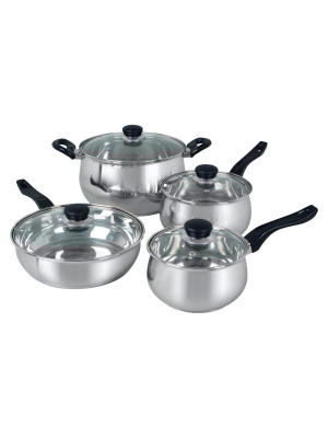 Oster Rametto 8pc Stainless Steel Cookware Set