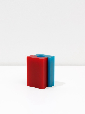 Vase Versa - Red & Teal Small