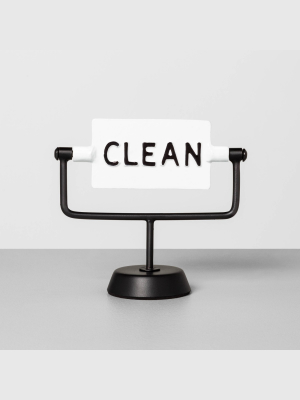 'clean / Dirty' Reversible Sign White/black - Hearth & Hand™ With Magnolia
