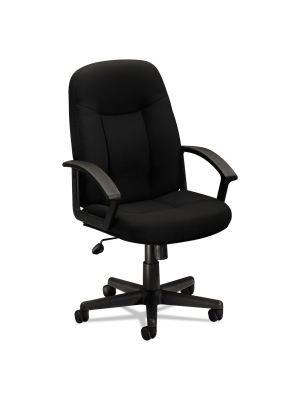 Basyx Vl601 Series Executive High-back Swivel/tilt Chair Black Vl601va10