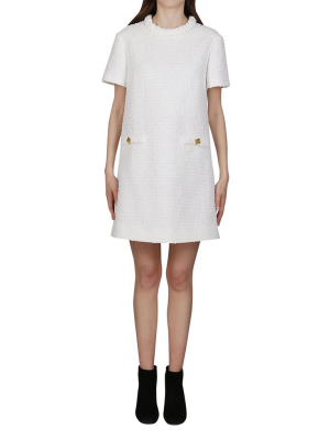 Valentino Garavani Roman Stud Tweed Mini Dress