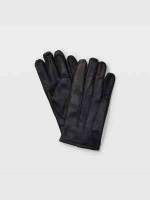 Tech-enabled Leather Gloves
