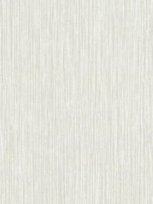 Tuck Stripe Wallpaper In Ivory And White From The Terrain Collection By Candice Olson For York Wallcoverings