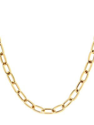 Jumbo Link Necklace - Yellow Gold