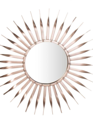 Maia Sunburst Mirror Rose Gold