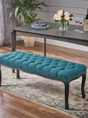 Roxana Traditional Tufted Diamond Bench - Christopher Knight Home