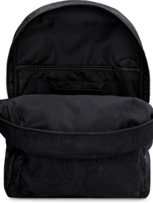 Alexander Mcqueen Skull-embroidered Zipped Backpack