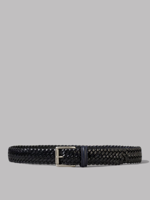 Anderson’s Woven Leather Belt (dark Navy)