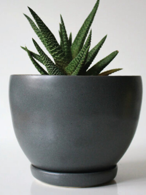 Black Handmade Tabletop Planter