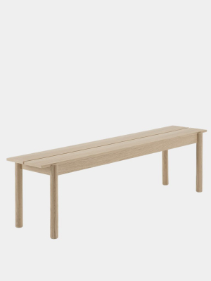 Linear Wood Bench