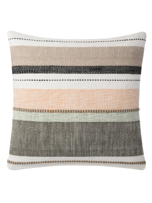 Loloi Magnolia Home Pillow - Multi And Blush