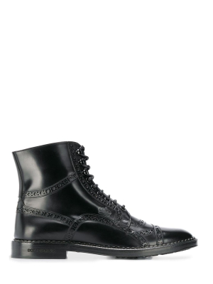 Dolce & Gabbana Lace-up Boots