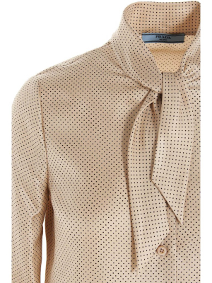 Prada Polka Dot Print Blouse