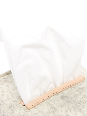 Small Merino Wool Felt Tissue Box Cover