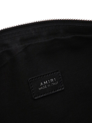 Amiri Logo Embossed Wash Bag