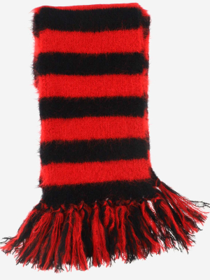 Alanui Striped Fringed Scarf