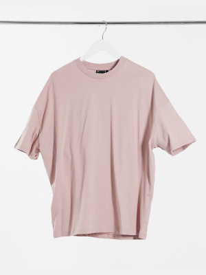 Asos Design Oversized T-shirt In Lilac