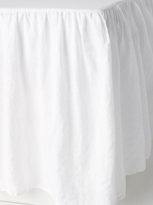 Washed Linen Bedskirt