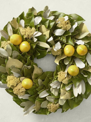 Lemon Citrus Wreath