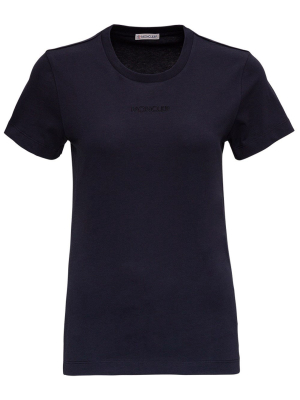 Moncler Logo Embroidered T-shirt