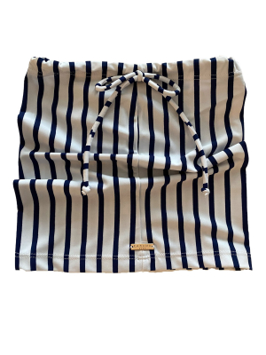 Navy Stripe Cabana Cover