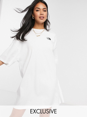 The North Face T-shirt Dress In White Exclusive At Asos