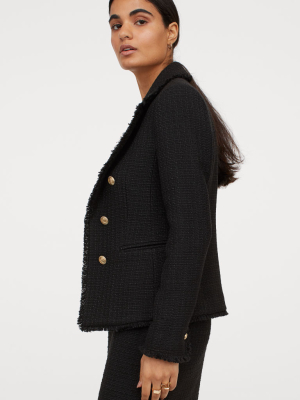 Textured Wool-blend Jacket