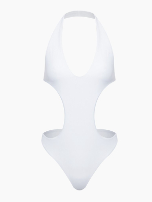 Flirt Monokini One Piece Swimsuit - White