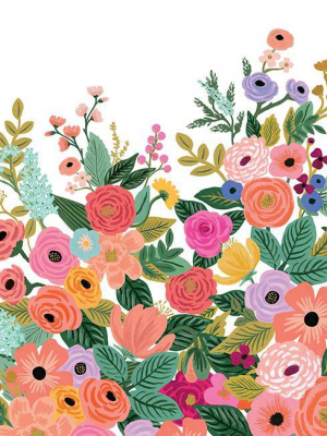 Garden Party Wall Mural In Cream And Bright Pink From The Rifle Paper Co. Collection By York Wallcoverings