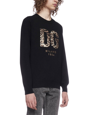 Dolce & Gabbana Logo Patch Knit Sweater