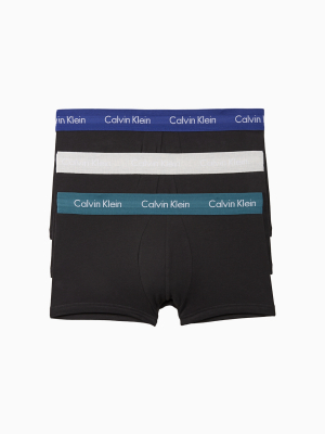 Cotton Stretch 3 Pack Low Rise Trunk