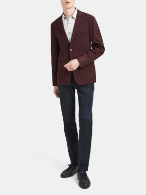 Unstructured Suit Jacket In Wool Interlock