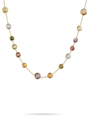 Marco Bicego® Jaipur Color Collection 18k Yellow Gold Mixed Gemstone Small Bead Necklace