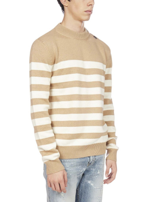 Balmain Striped Knit Jumper