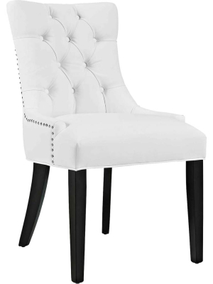 Riley Vinyl Dining Chair White