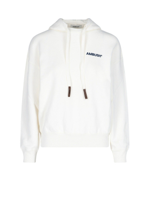 Ambush Logo Print Drawstring Hoodie