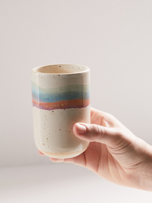 Soft Stripe Ceramic Tumbler