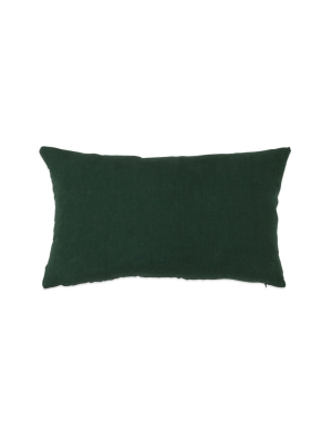 Simple Linen Bolster Pillow Pine