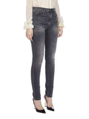 Saint Laurent Washed Skinny-fit Jeans