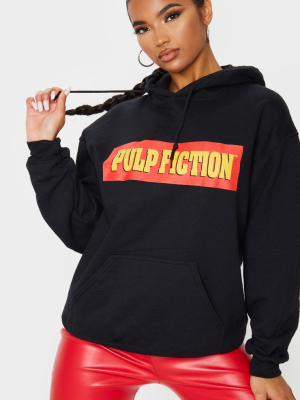 Black Pulp Fiction Oversized Hoodie