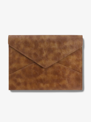 15" Laptop Clutch- Brandy