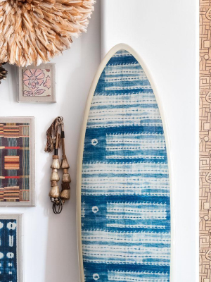 Washed Indigo Fish Surfboard - Art Object