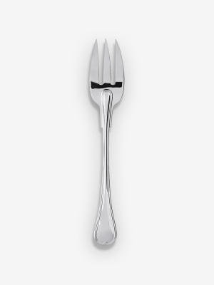 Consulat Serving Fork In Silver Plate By Puiforcat