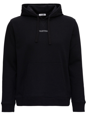 Valentino Logo Print Hoodie