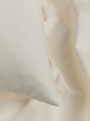 Creamy White Percale Egyptian Cotton Bedding