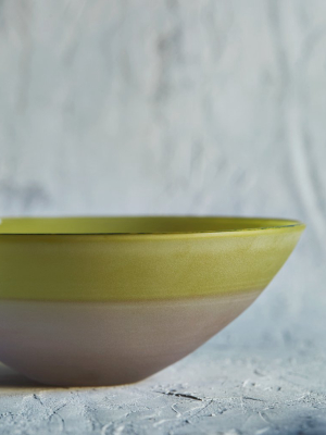 Glass Bowl - Yellow And Pink